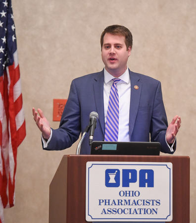 Representative Derek Merrin speaks at OPA Legislative Day